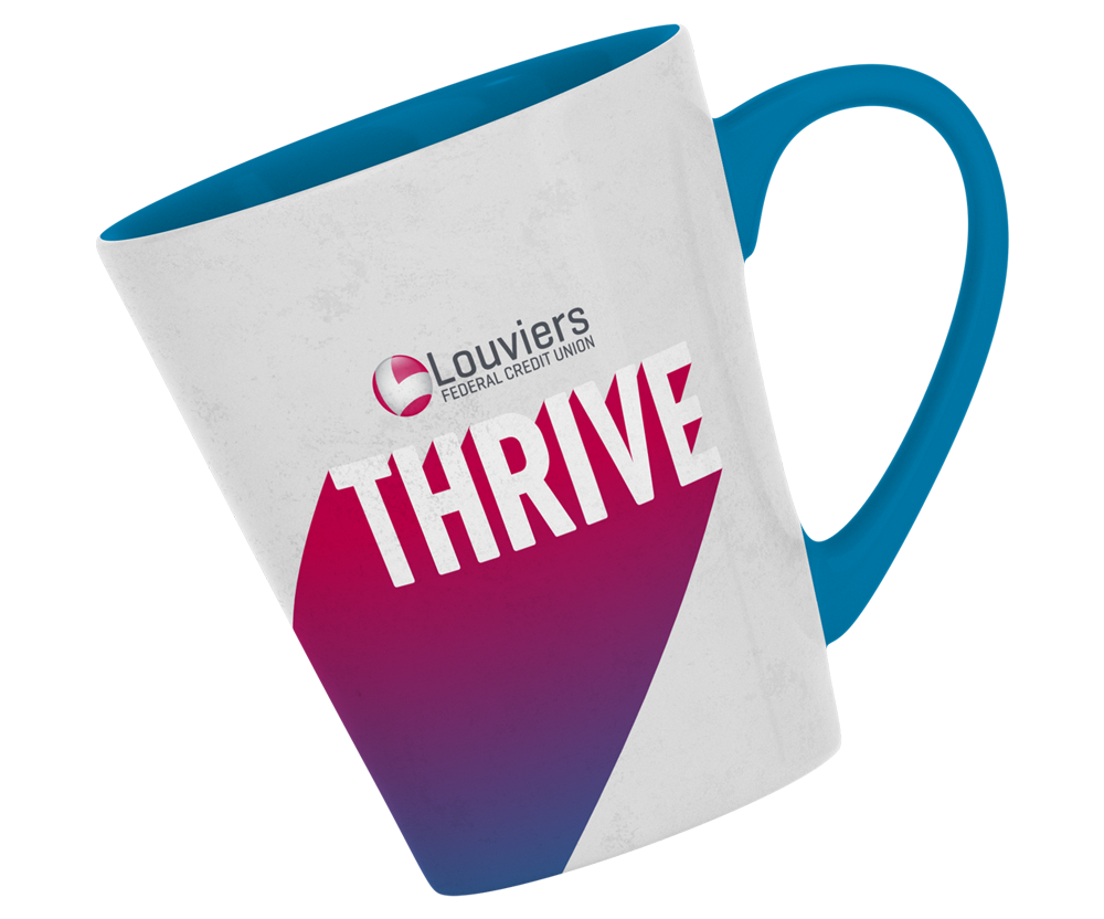 Louviers Thrive Campaign mug